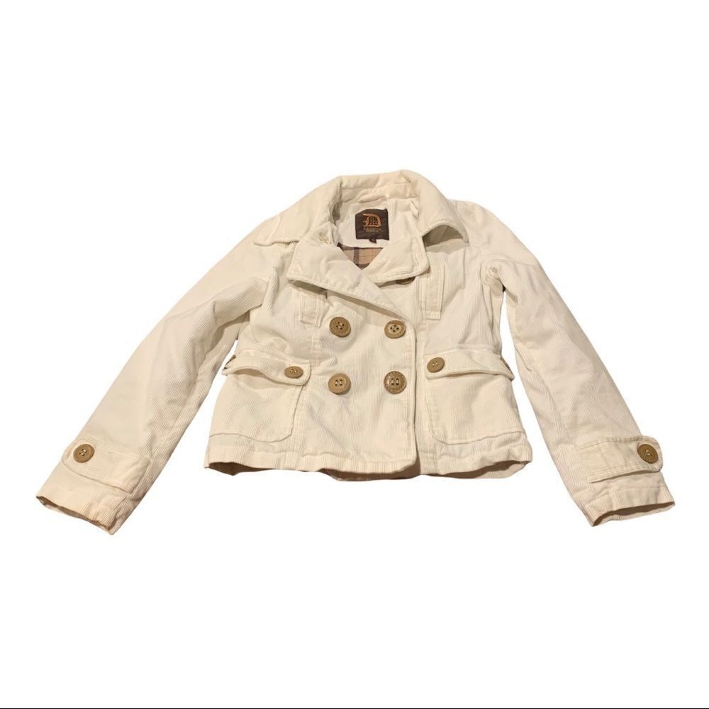 Dollhouse Outerwear Women’s Corduroy Cream Coat Small